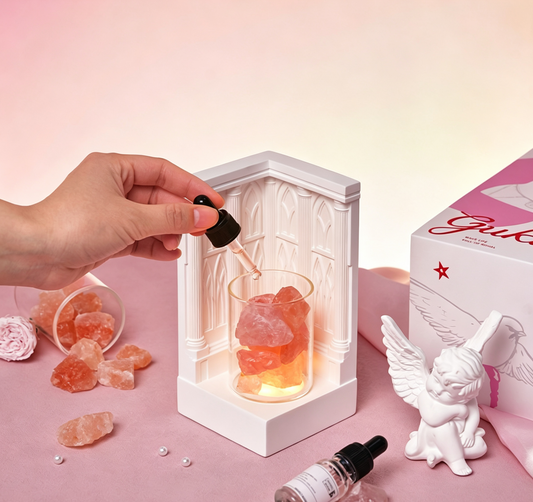 Angel Castle Aroma Light Gift Set, Orange Crystal, Freesia